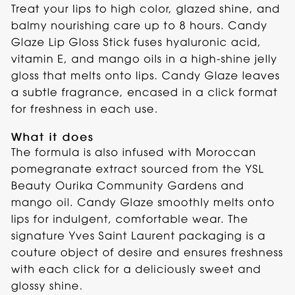 Yves Saint Laurent Rouge Volupte Candy Glaze Lip Gloss - Picture 16 of 16